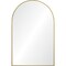 Signature Home Collection Durness Framed Wall Arch Mirror - 36" - Gold